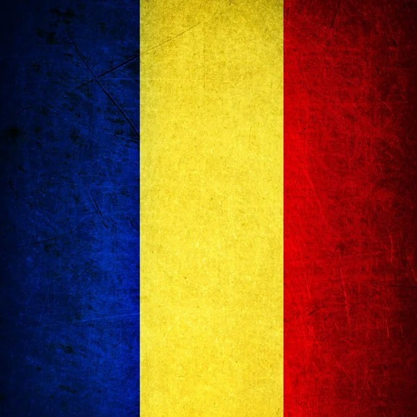 stock image Flag of Romania, close up wallpaper