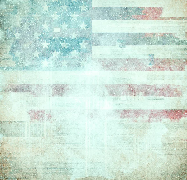 Grunge Usa Flagga Närbild Tapet — Stockfoto