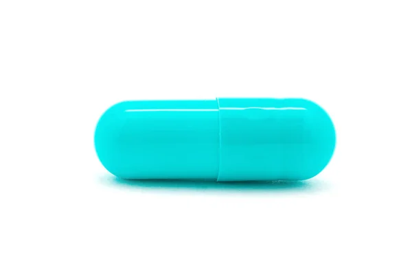 Pilules Capsules Isolées Sur Fond Blanc — Photo