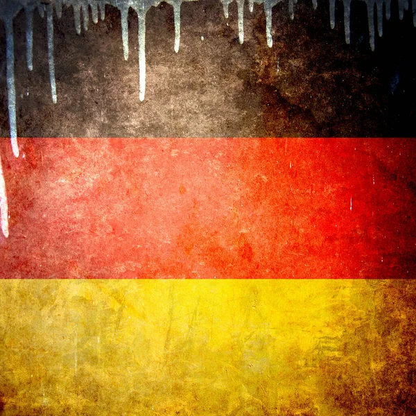 Σημαία Της Γερμανίας Την Παλιά Υφή Grunge Και Vintage — Φωτογραφία Αρχείου