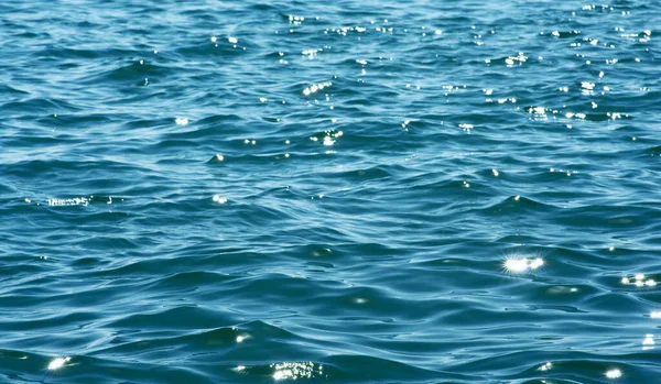 Tekstur Latar Belakang Air Laut Biru — Stok Foto