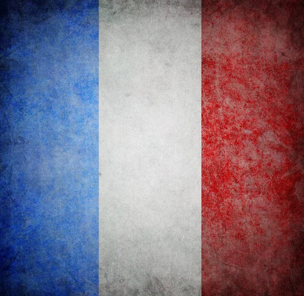 Flaga Francji Zamknij Tapetę — Zdjęcie stockowe