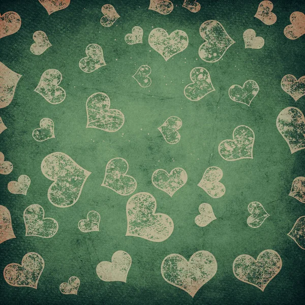Watercolor Heart Pattern Paper Texture — Stock Photo, Image