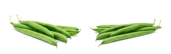 在白色背景上分离的绿豆 — 图库照片