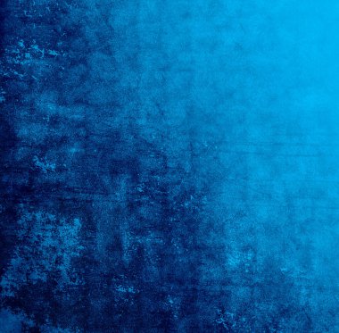 Grunge mavi duvar arkaplanı veya dokusu