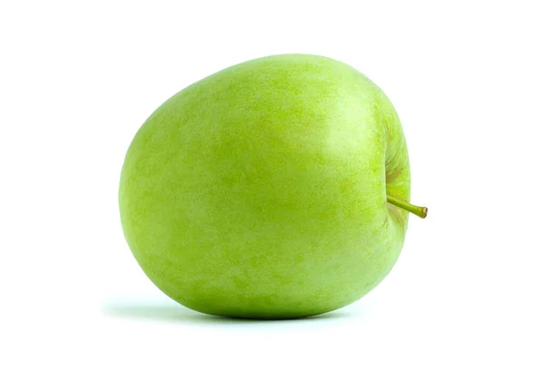 新鮮な緑のリンゴ 白で隔離されます — ストック写真