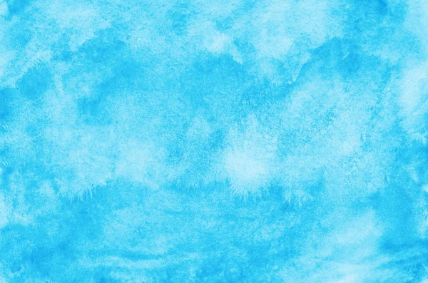 Abstrato Azul Aquarela Fundo Textura — Fotografia de Stock