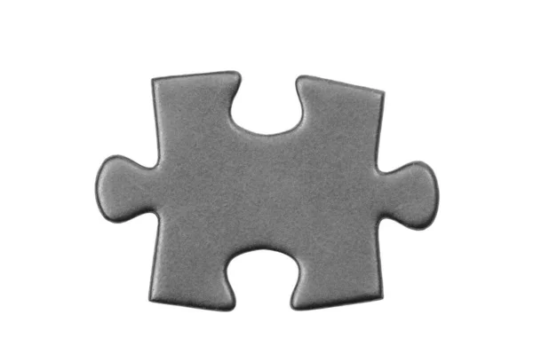 Pezzi Puzzle Sfondo Bianco — Foto Stock