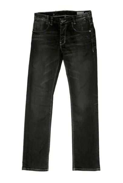 Zwarte Jeans Wit — Stockfoto