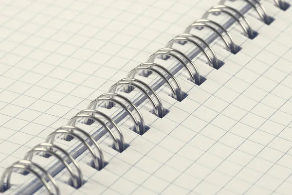 Open Spiral Notebook Blank Paper — Stock Photo, Image