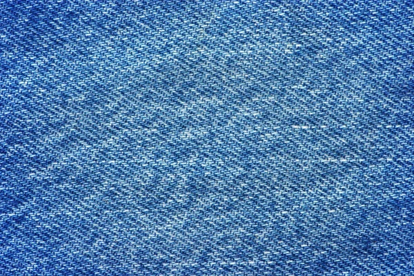 Textured Striped Blue Jeans Denim Linen Fabric Background — Stock Photo, Image