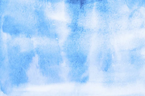 Streszczenie Niebieski Akwarela Tło Tekstury — Zdjęcie stockowe