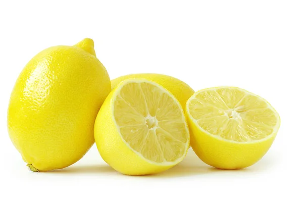 Citrons Isolés Sur Fond Blanc — Photo