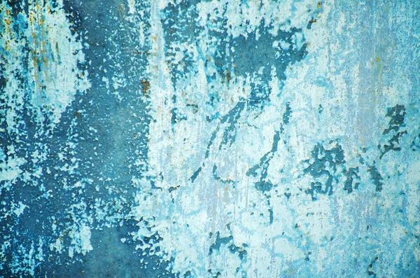 Stará Modrá Zeď Pozadí Textura — Stock fotografie