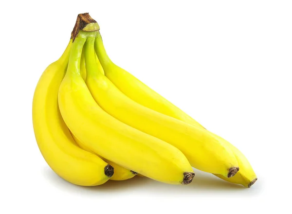 Mazzo Banane Isolate Sfondo Bianco — Foto Stock