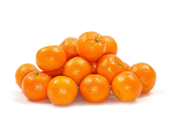 Mandarin Isolerad Vit Bakgrund — Stockfoto