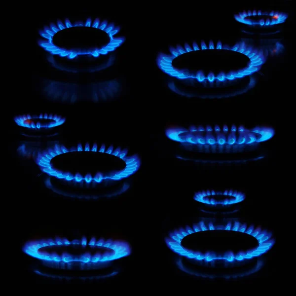 Quemadores Gas Horno Cocina —  Fotos de Stock