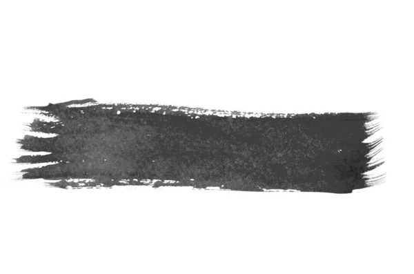 Siyah Boyalı Fırça Darbesi — Stok fotoğraf