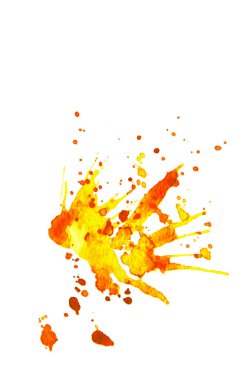 Beyaz bir arka plan üzerinde soyut sıçraması.