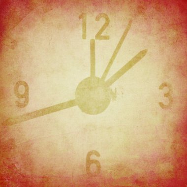 Duvardaki klasik saat. 