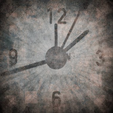 Vintage clock, close up