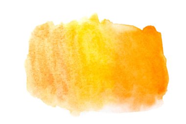 kağıt üzerine sarı suluboya