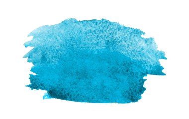 Kağıt üzerinde mavi boya konturları