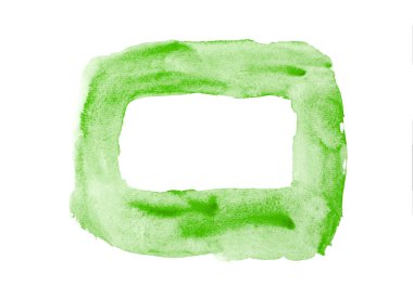 beyaz zemin üzerine yeşil çerçeve