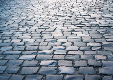 Taş duvar dokusu, yol