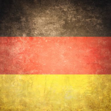 Almanya bayrağı ile eski doku grunge ve vintage
