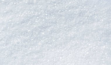 Taze beyaz karın arka planı. Kış kar taneleri dokusu.