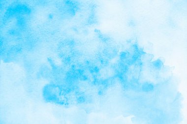 Soyut mavi suluboya arkaplan dokusu