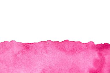 kağıt üzerine pembe suluboya