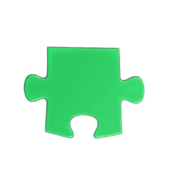 Beyaz arkaplanda bulmaca parçaları