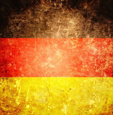 Almanya bayrağı ile eski doku grunge ve vintage