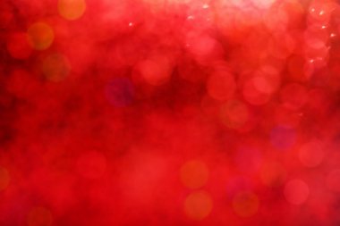 abstract red blurred bokeh
