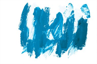 Kağıt üzerinde mavi boya konturları