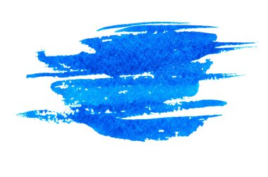 Kağıt üzerinde mavi boya konturları