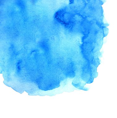 Soyut mavi suluboya arkaplan dokusu