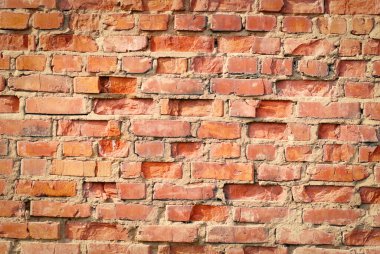 Turuncu tuğla duvar arka plan doku