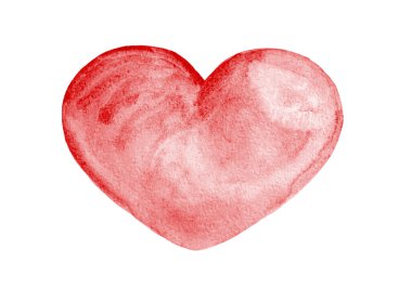 Beyaz arka plan üzerinde izole kırmızı sevgi kalpleri.