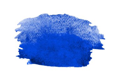 Kağıt üzerinde mavi boya konturları