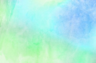 Soyut yeşil ve mavi suluboya arkaplan dokusu