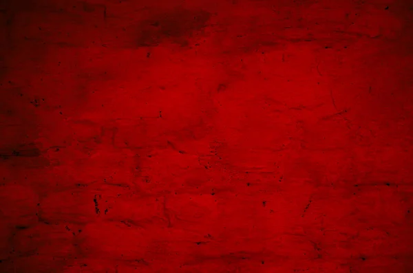 Red Wall Grunge Background Texture — Photo