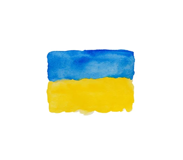 Flag Ukraine Grunge Style Banner Background — Stock Photo, Image