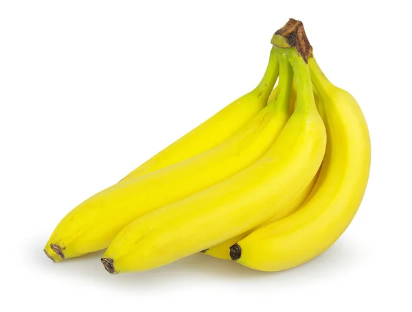 Banány Izolované Bílém Pozadí — Stock fotografie