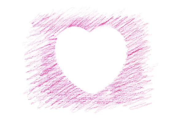 背景粉红色的心为情人节 — 图库照片