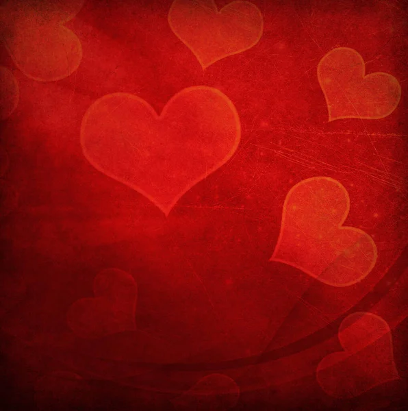 Červené Srdce Jako Pozadí — Stock fotografie