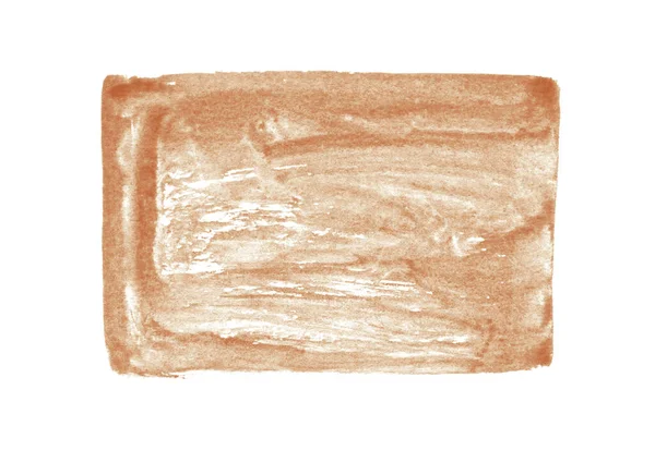 Kağıt Üzerinde Kahverengi Suluboya — Stok fotoğraf