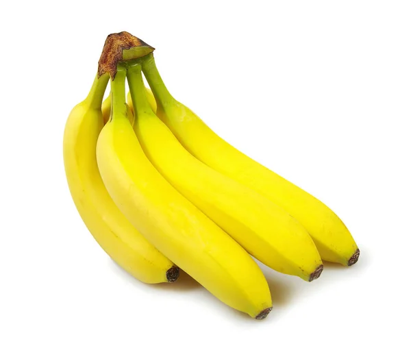 Banda Bananów Izolowanych Białym Tle — Zdjęcie stockowe